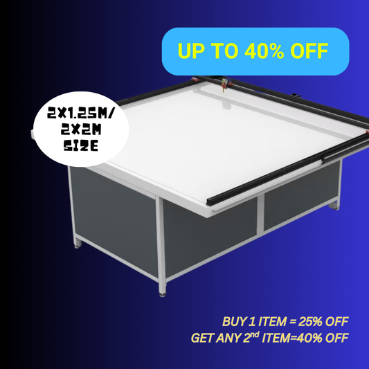 UUNA TEK 3.0 - (2X1.25M/2X2M) プレ組み立て済みプレミアムオールインワン建築用ドローイングテーブル＆ペンプロッター WiFi＆SDカード搭載 建築製図用