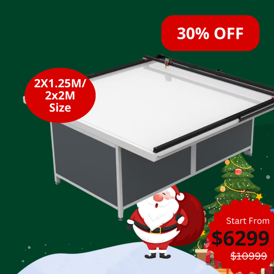 UUNA TEK 3.0 - (2X1.25M/2X2M) 建築製図用組み立て済みハイエンドオールインワン建築製図台＆ペンプロッター