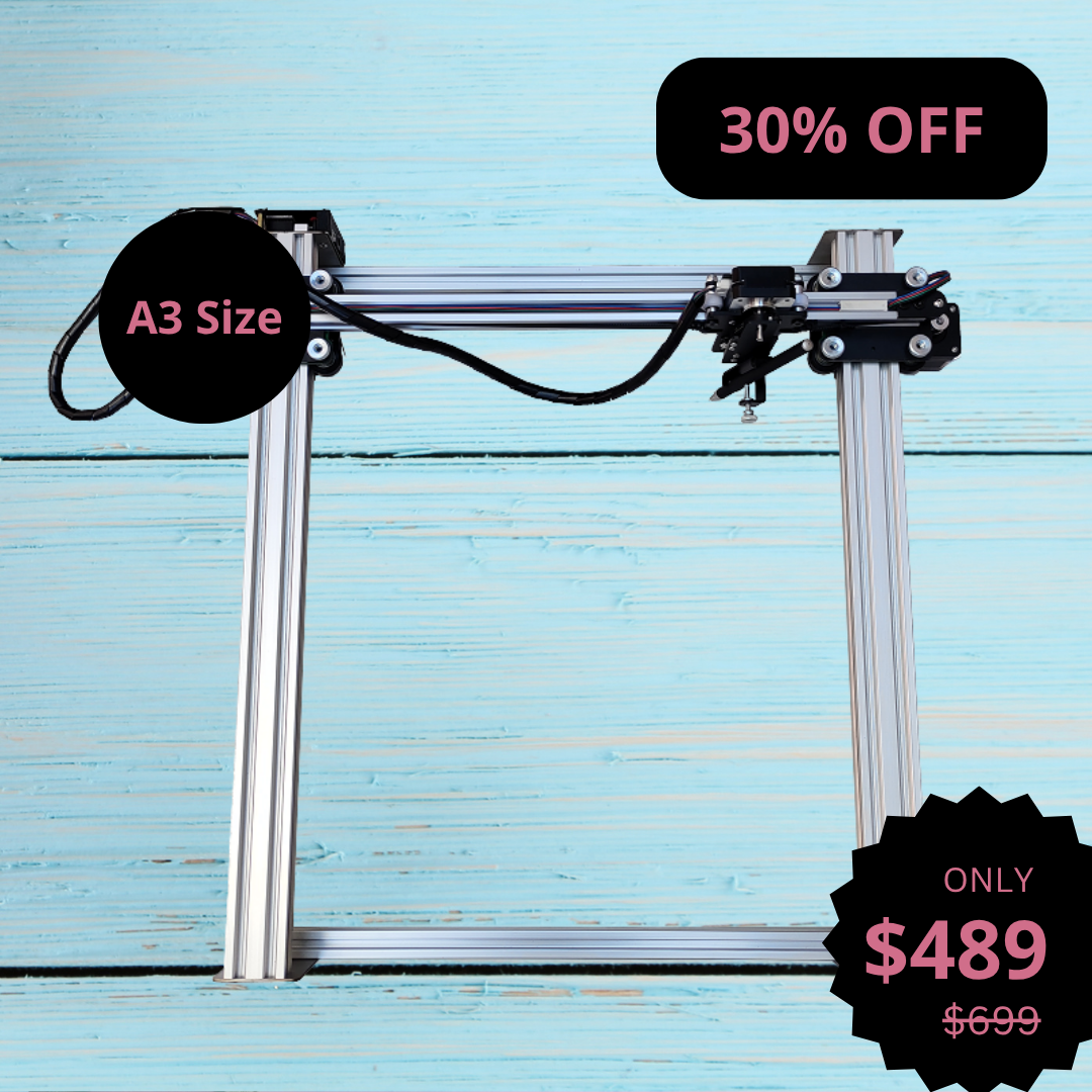 iDraw H A3 ペンプロッター 描画ロボット ペンプロッター 描画マシン、他社製品より 300% 高速