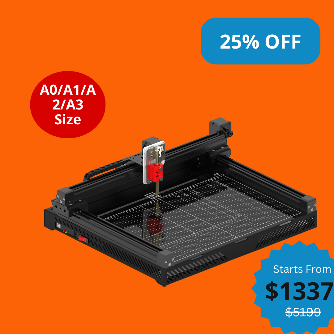 UUNA TEK 3.0 - A3/A2/A1/A0サイズ 組み立て済みハイエンドオールインワンペンプロッター 描画ロボット 描画機 ライティングマシン 署名機