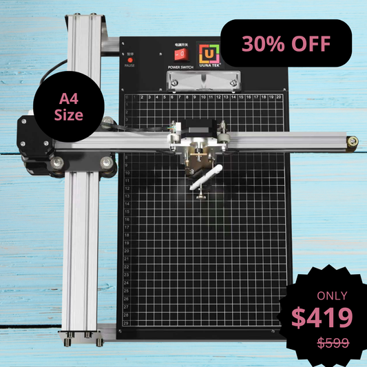 UUNA TEK® iDraw 2.0 - A4サイズの描画ロボット描画マシン、最高のエントリーレベルのペンプロッター