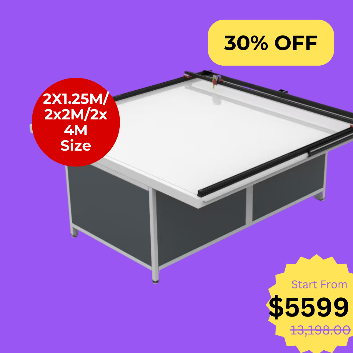 UUNA TEK 3.0 - (2X1.25M/2X2M/2X4M) Preassembled High-End All-in-One Architect Drawing Table & Pen Plotter  for Architectural Drafting - UUNA TEK CO.,LIMITED