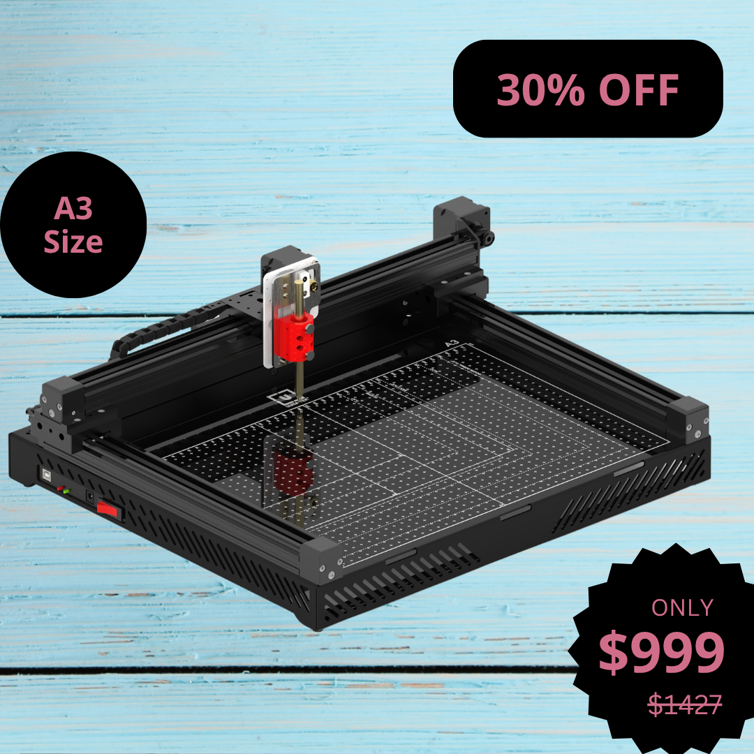 UUNA TEK 3.0 - A3/A2/A1/A0サイズ 組み立て済みハイエンドオールインワンペンプロッター 描画ロボット 描画機 ライティングマシン 署名機