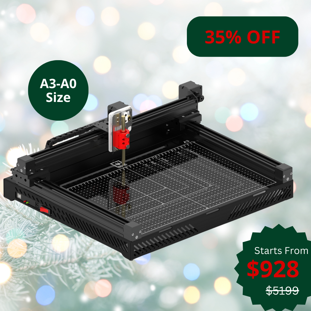 UUNA TEK 3.0 - A3/A2/A1/A0サイズ 組み立て済みハイエンドオールインワンペンプロッター 描画ロボット 描画機 ライティングマシン 署名機