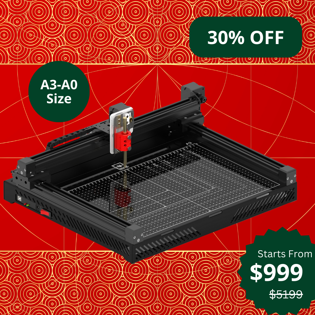 UUNA TEK 3.0 - A3/A2/A1/A0サイズ 組み立て済みハイエンドオールインワンペンプロッター 描画ロボット 描画機 ライティングマシン 署名機