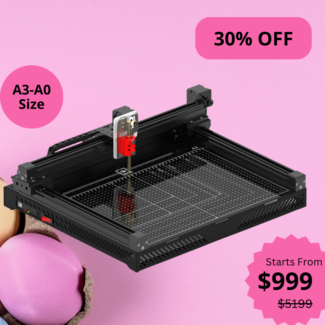 UUNA TEK 3.0 - A3/A2/A1/A0 Size Preassembled Premium All-in-One Pen Plotter Drawing Robot Drawing Machine Writing Machine Signature Machine with WiFi and SD Card - UUNA TEK CO.,LIMITED