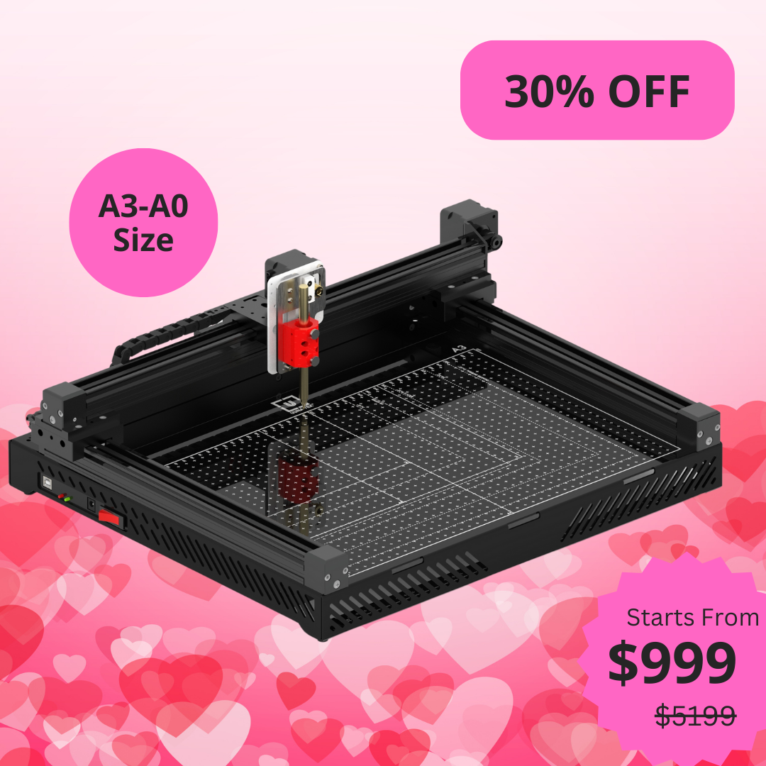 UUNA TEK 3.0 - A3/A2/A1/A0サイズ 組み立て済みハイエンドオールインワンペンプロッター 描画ロボット 描画機 ライティングマシン 署名機