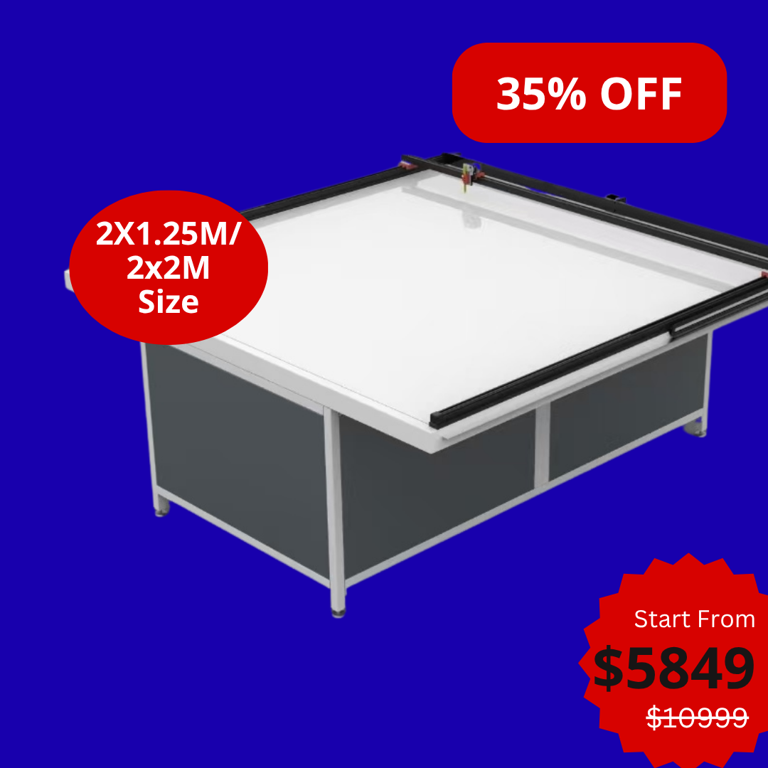 UUNA TEK 3.0 - (2X1.25M/2X2M) 建築製図用組み立て済みハイエンドオールインワン建築製図台＆ペンプロッター