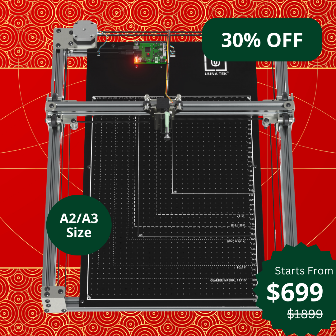 iDraw H SE A3/A2 CoreXY アーティスト向け描画ロボット – 堅牢な iDraw H ハードウェアと柔軟な Axidraw ソフトウェアを組み合わせます