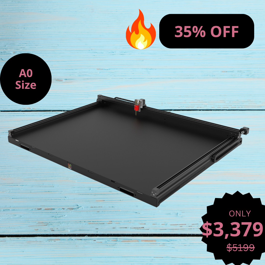 UUNA TEK 3.0 - A3/A2/A1/A0サイズ 組み立て済みハイエンドオールインワンペンプロッター 描画ロボット 描画機 ライティングマシン 署名機