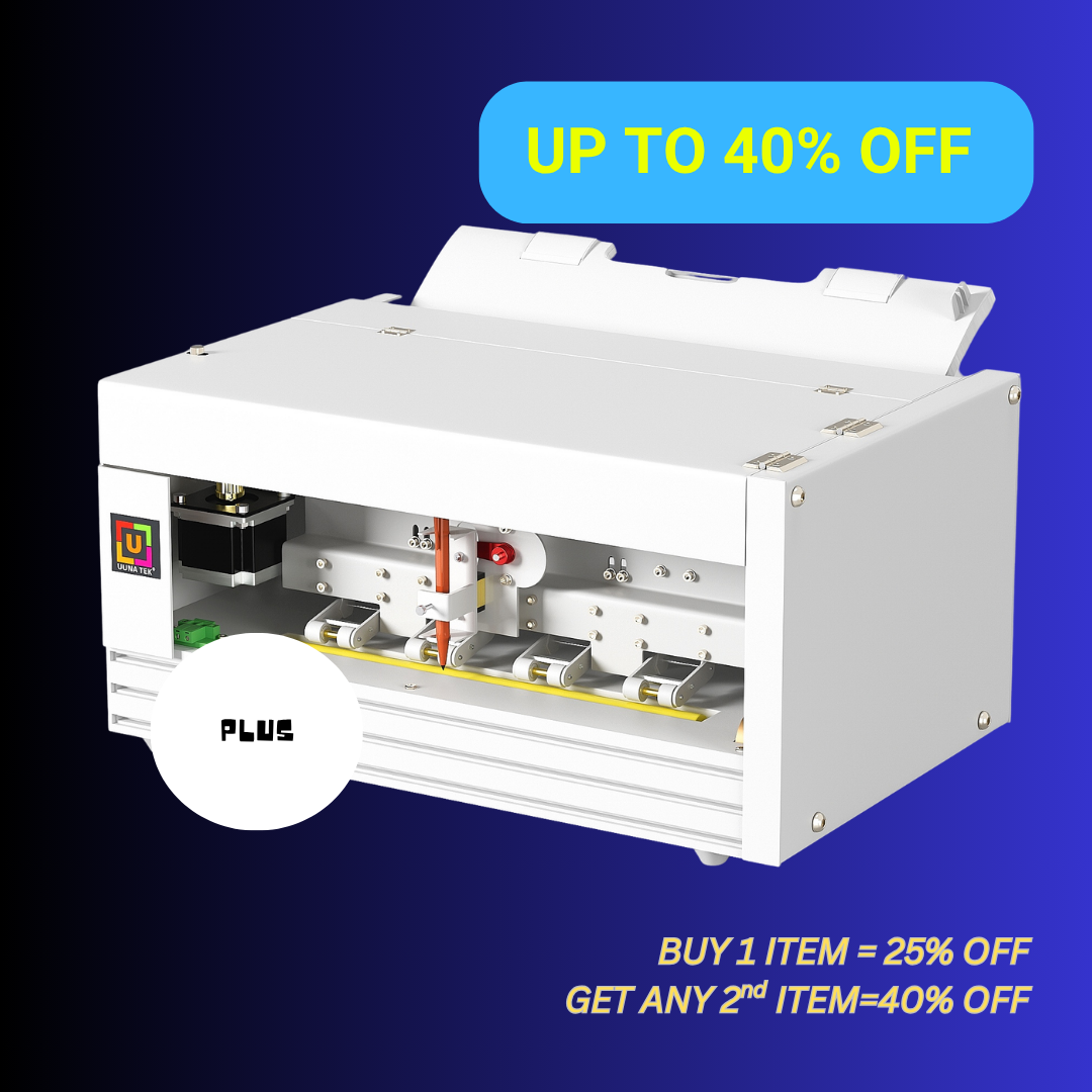 UUNA TEK® iAuto Plus - フィーダー付き手書き機／自動署名機／手紙用手書き機／自動書き機、1回の読み込みで最大210通の手紙、80枚の封筒に対応