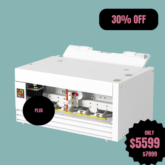 UUNA TEK® iAuto Plus - フィーダー付き手書き機/自動署名機/手紙用手書き機/自動筆記機、一度に最大210通の手紙と80枚の封筒を書ける