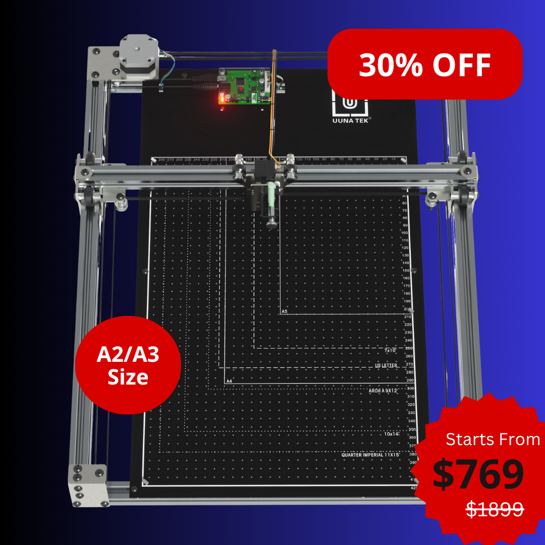 iDraw H SE A3/A2 CoreXY アーティスト向け描画ロボット – 堅牢な iDraw H ハードウェアと柔軟な Axidraw ソフトウェアを組み合わせます