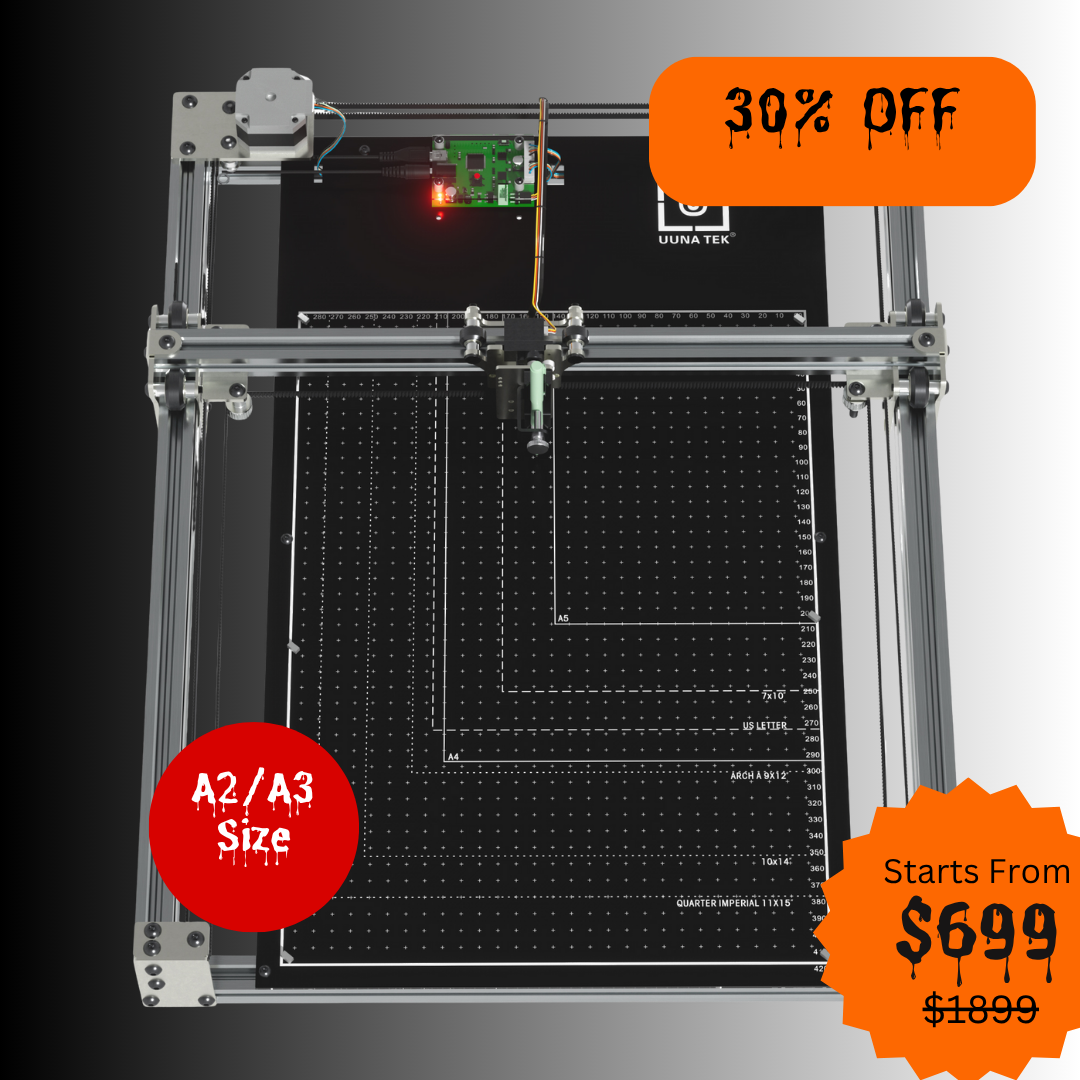 iDraw H SE A3/A2 CoreXY アーティスト向け描画ロボット – 堅牢な iDraw H ハードウェアと柔軟な Axidraw ソフトウェアを組み合わせます