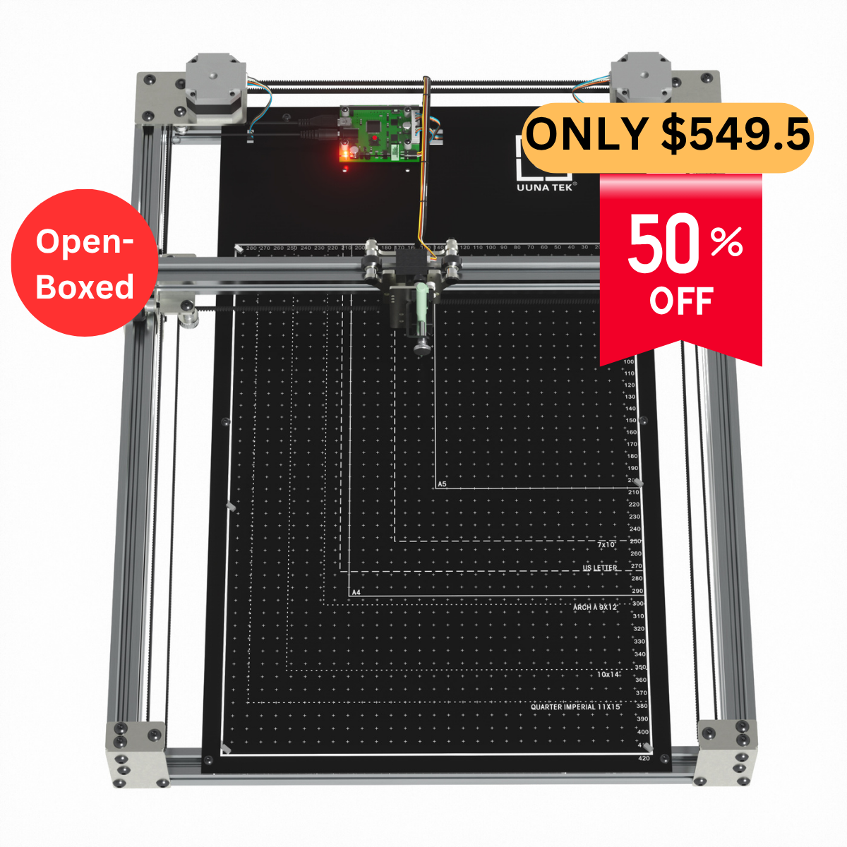 iDraw H SE A3/A2 CoreXY アーティスト向け描画ロボット – 堅牢な iDraw H ハードウェアと柔軟な Axidraw ソフトウェアを組み合わせます