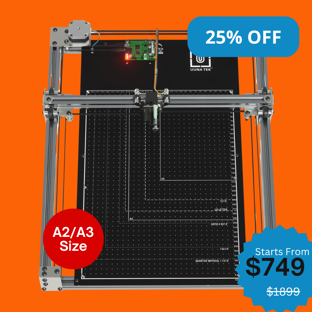 iDraw H SE A3/A2 CoreXY アーティスト向け描画ロボット – 堅牢な iDraw H ハードウェアと柔軟な Axidraw ソフトウェアを組み合わせます