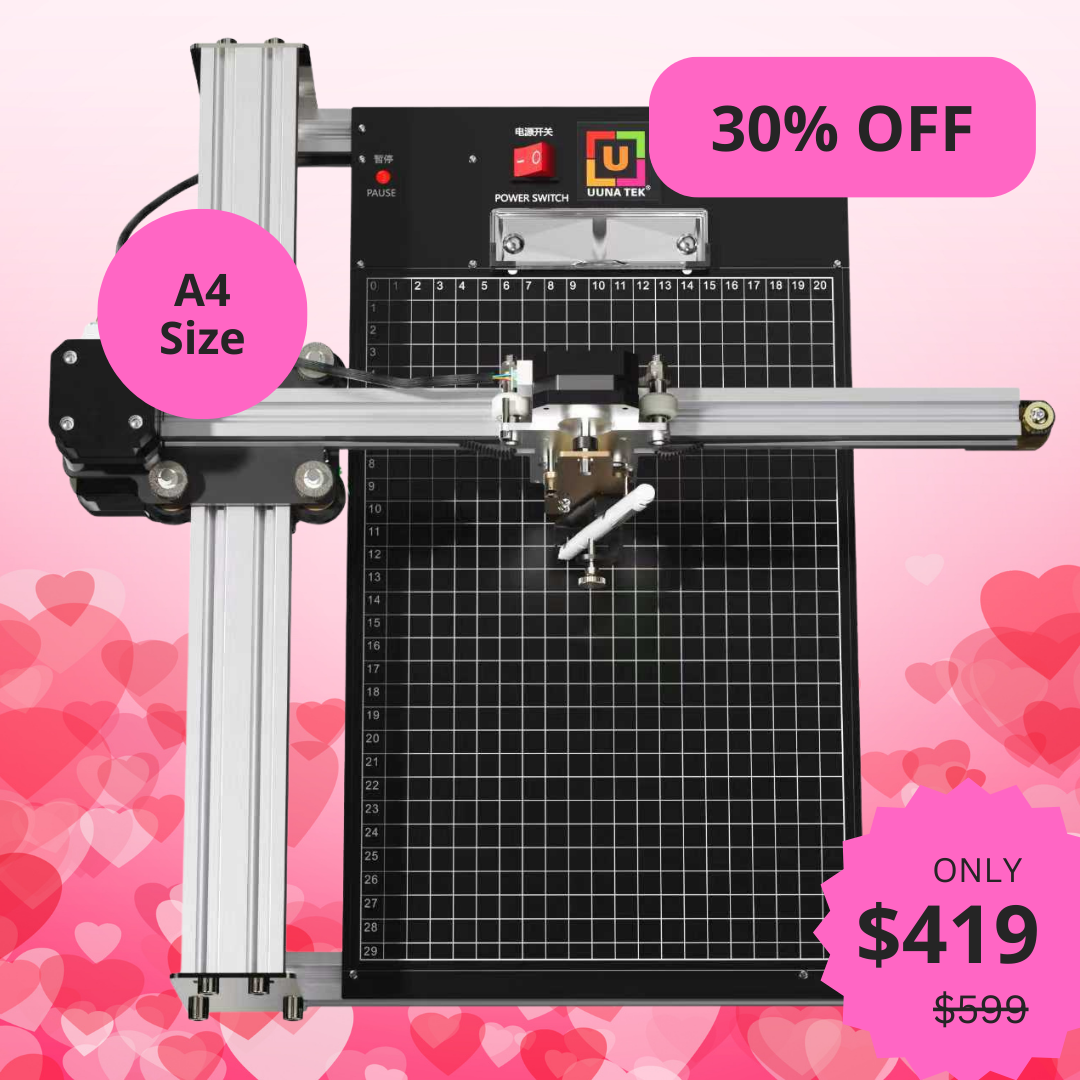 UUNA TEK® iDraw 2.0 - A4サイズの描画ロボット描画マシン、最高のエントリーレベルのペンプロッター