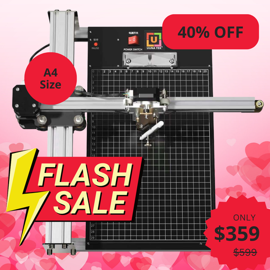 UUNA TEK® iDraw 2.0 - A4サイズの描画ロボット描画マシン、最高のエントリーレベルのペンプロッター