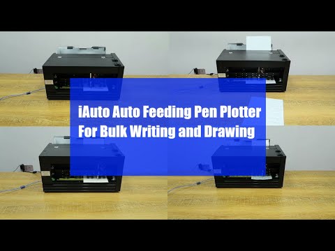 UUNA TEK® iAuto - フィーダー付き手書き機/自動署名機/手紙用手書き機/自動筆記機、一度に最大80通の手紙と30枚の封筒を書けます